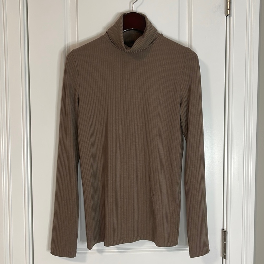 NWT Madewell Ribbed Turtleneck Top